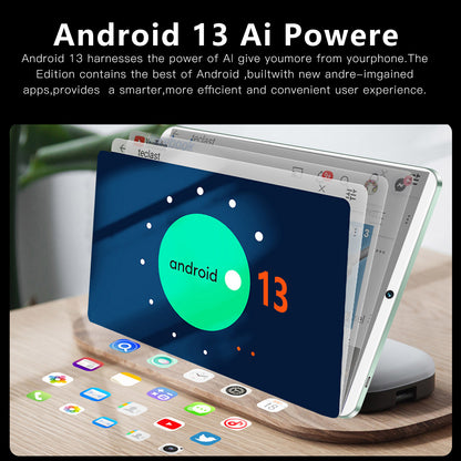 11.6" Tablet 6GB RAM -64GB ROM 10-core Android 13 Ai Powere Support 5G Network Wifi